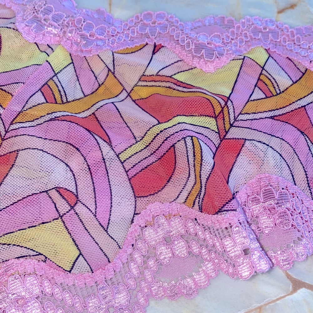 Large VS Very Sexy Cheeky Pink Multi-color  Panty - Picture 6 of 6
